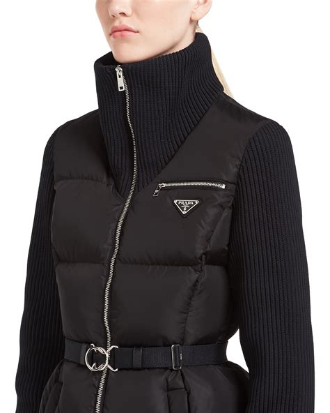 prada winter jacket women|Prada puffer jacket ladies.